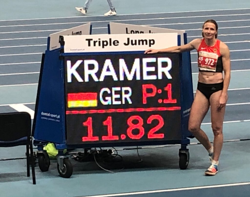 Wir gratulieren Sandra Kramer gewinnt Goldmedaille bei den Leichtathletik 